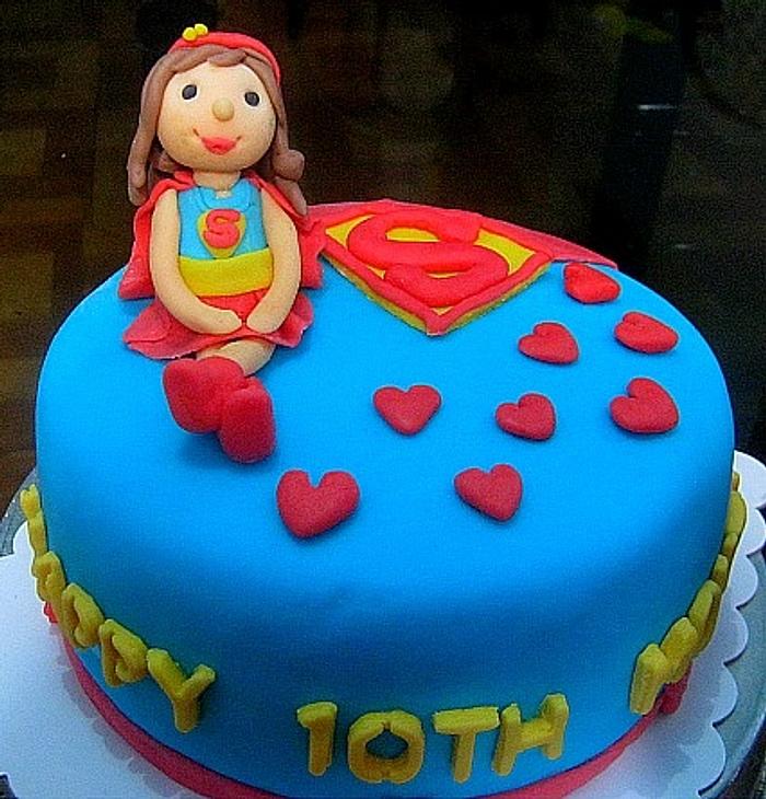 supergirl cake