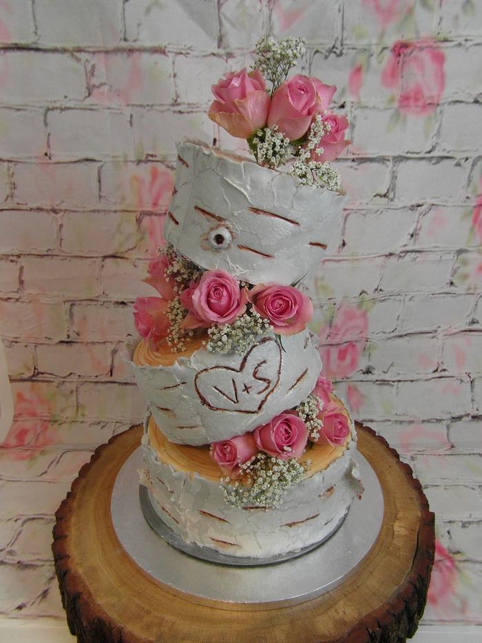 Topsy Turvy Wedding Cake 