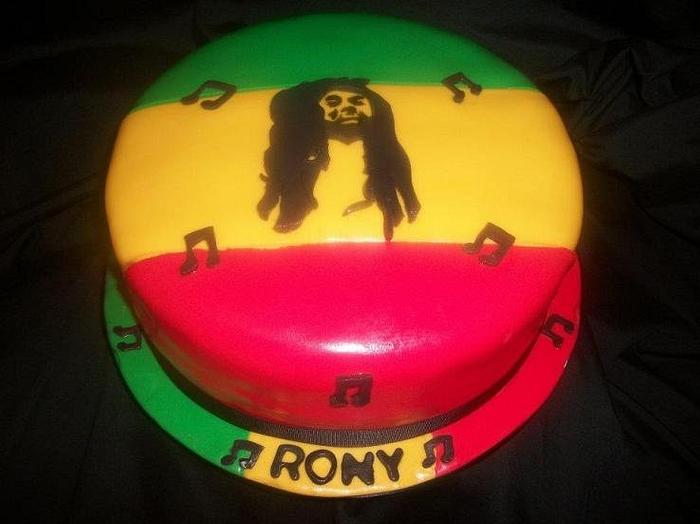 Bob Marley Birthday Cake