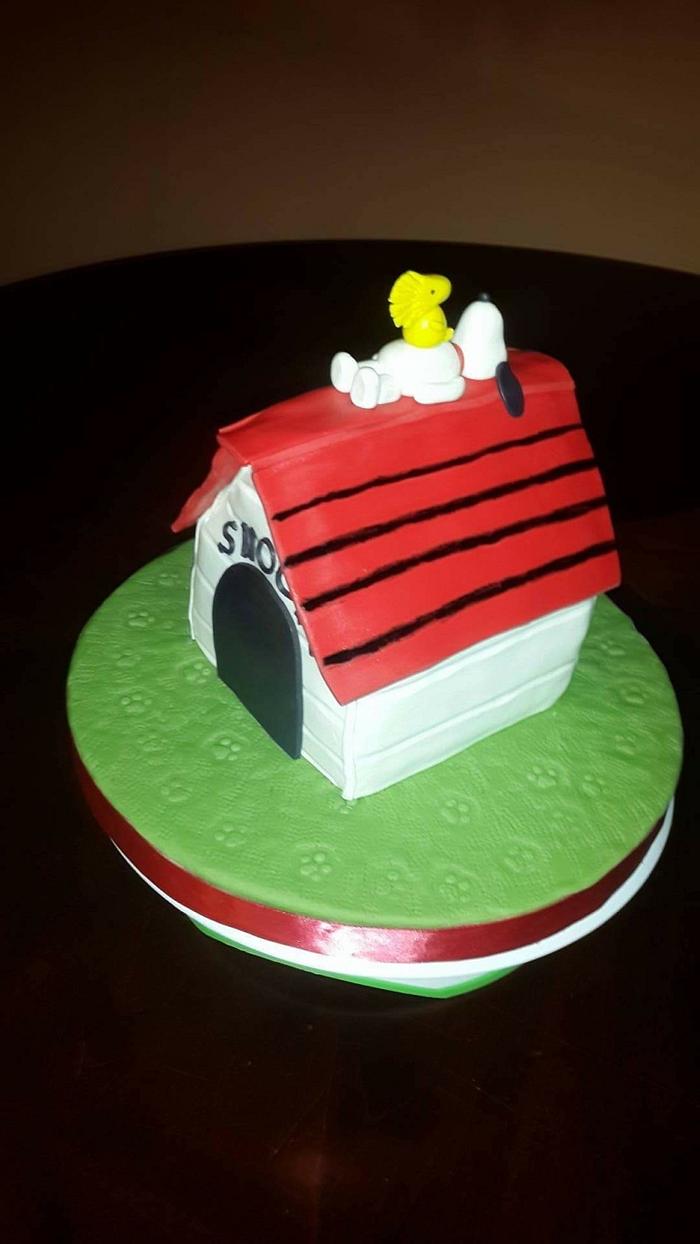Snoopy cake house