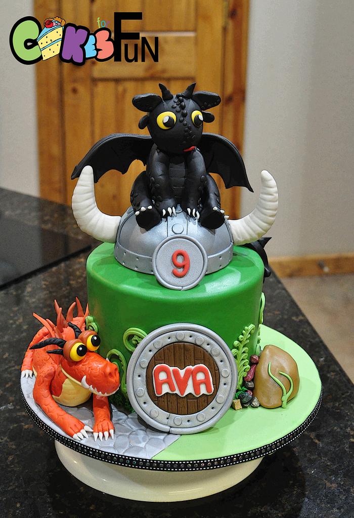 Toothless and Nightmare Birthday Cake