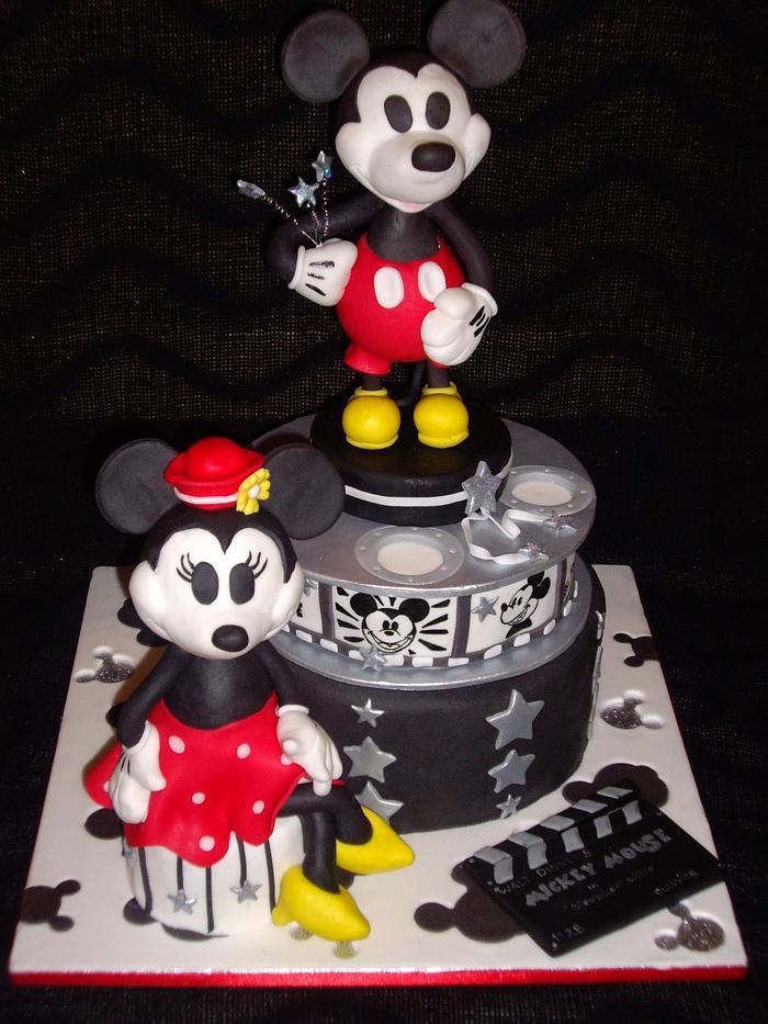 Mickey an Minnie Vintage Cake