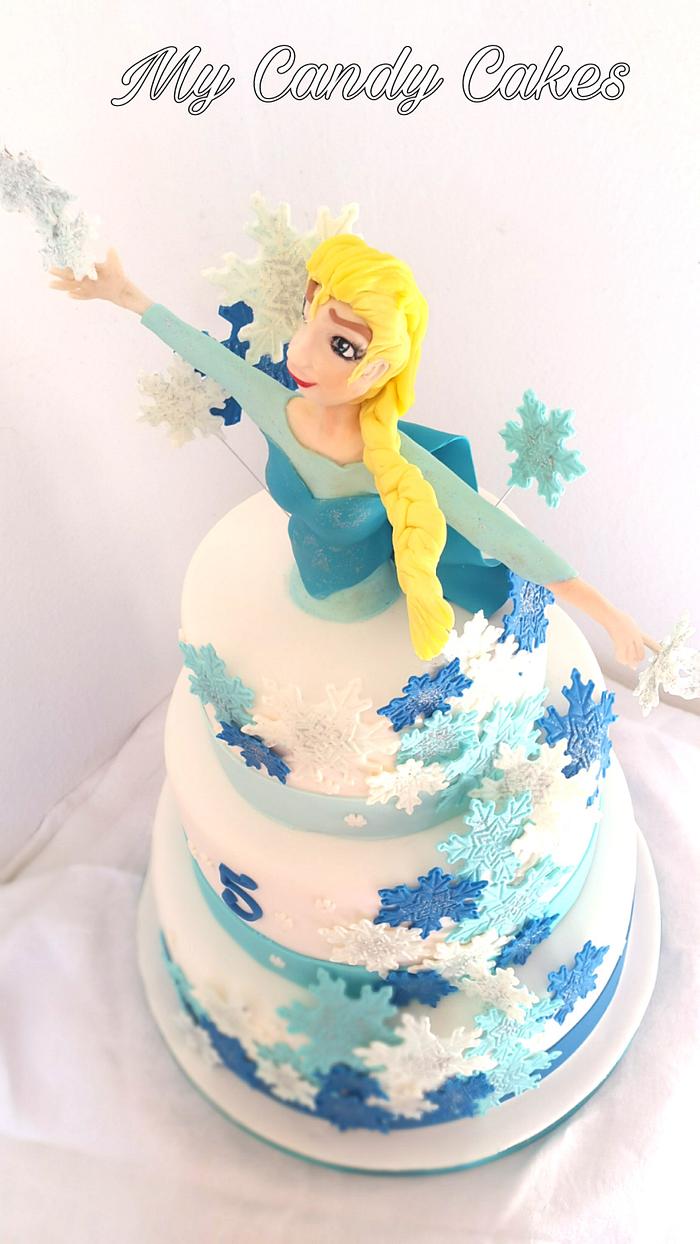 Elsa of Frozen cake