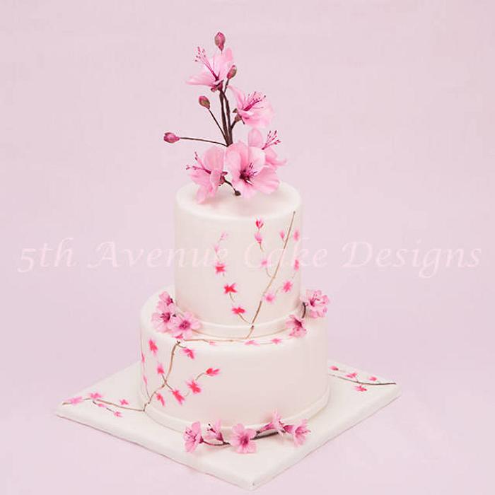 Springtime Cherry Blossom Cake