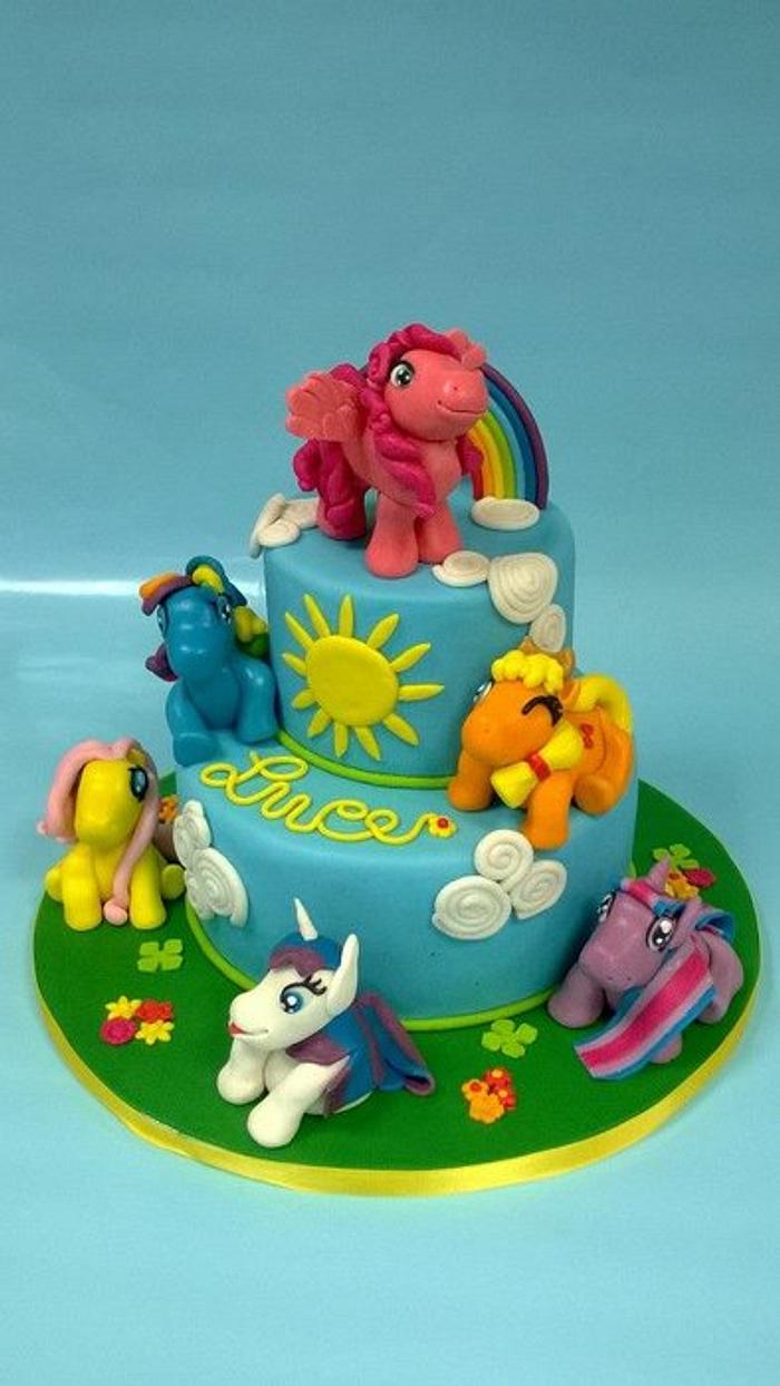 my little ponies cake