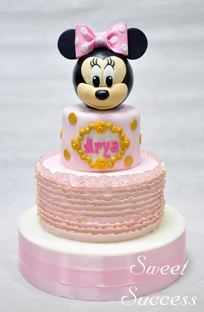 Shabby Chic Minnie Mouse Cake