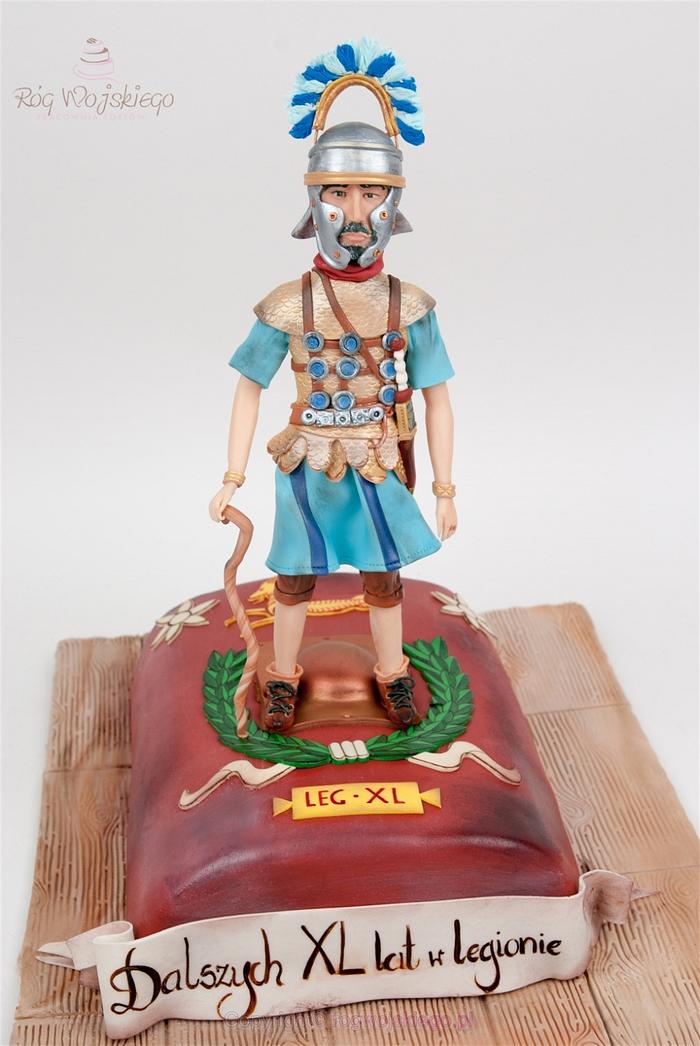 Roman Soldier Cake / tort z figurką rzymianina