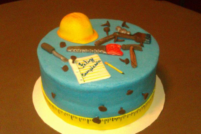 construction cake