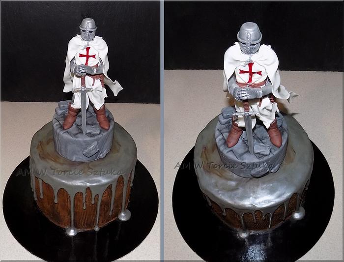 Temple knight drip cake