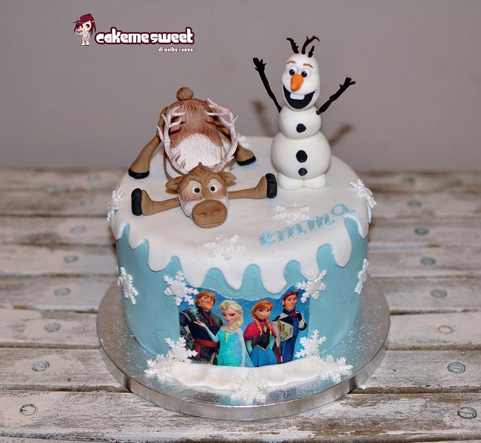 Frozen disney cake