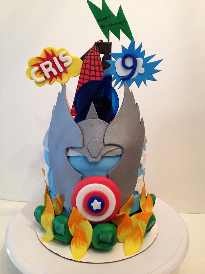 Marvel birthday cake