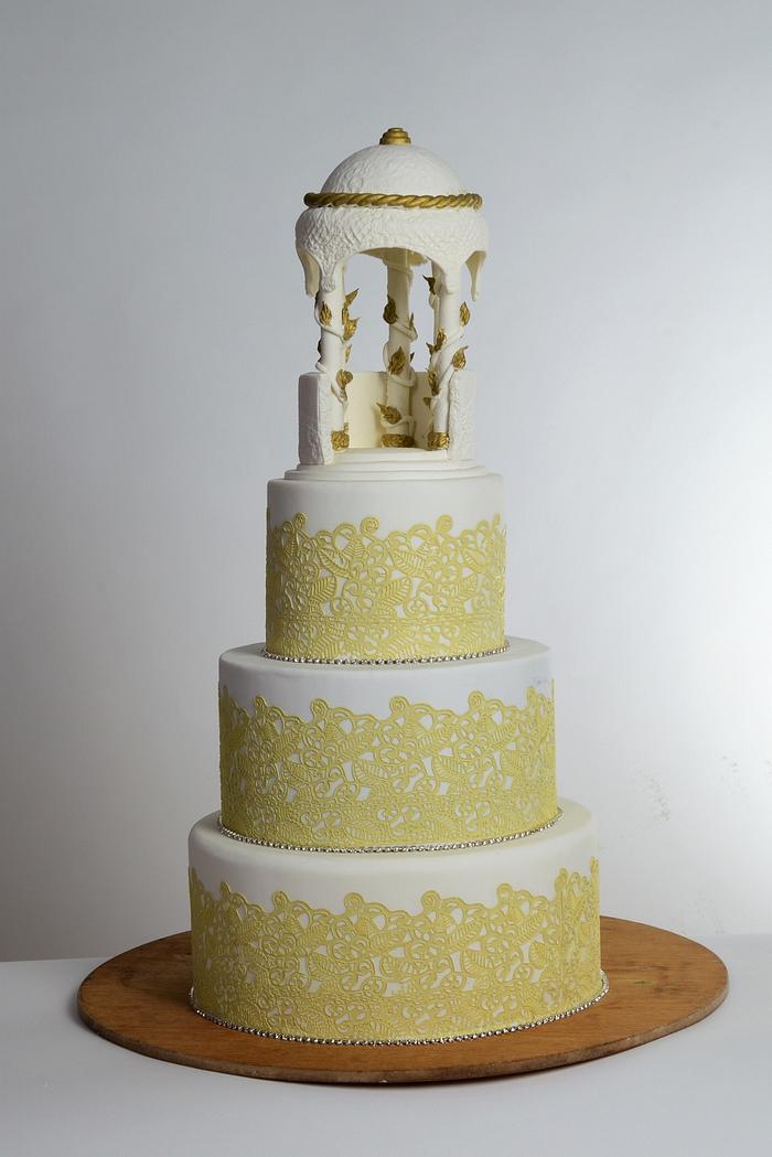 Gazebo romantic wedding cake!!