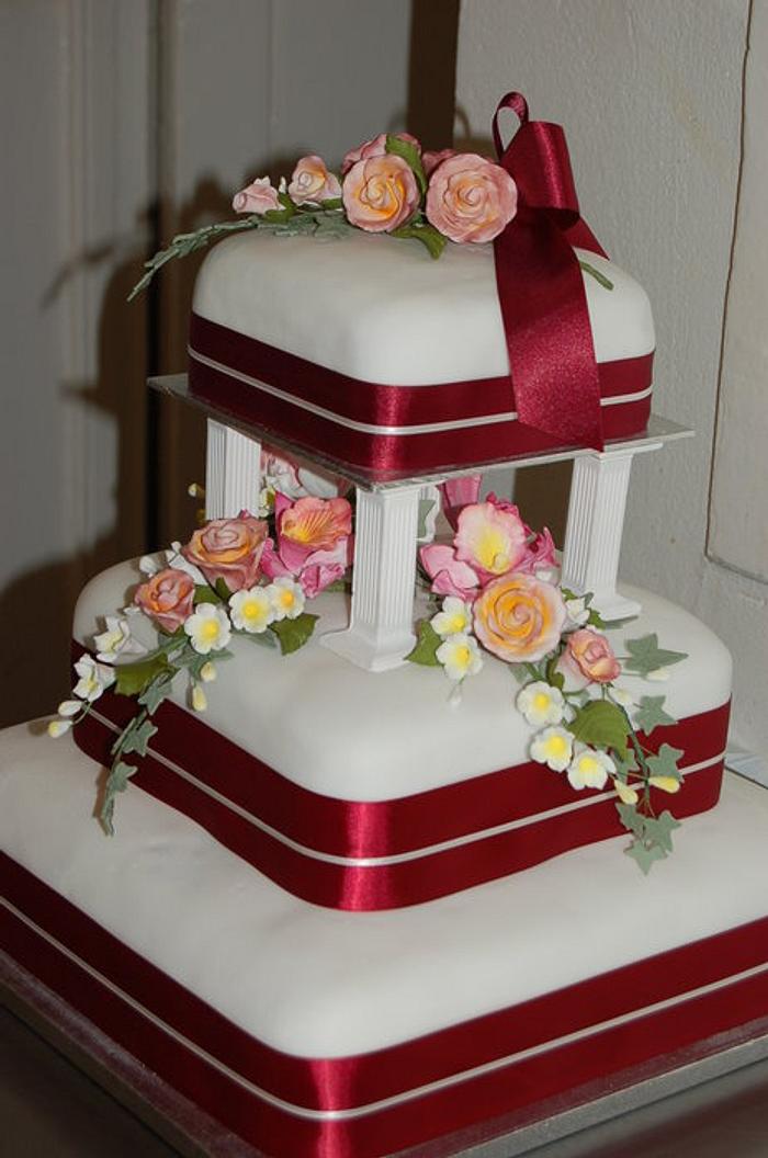 Seb and Rozsa's wedding cake