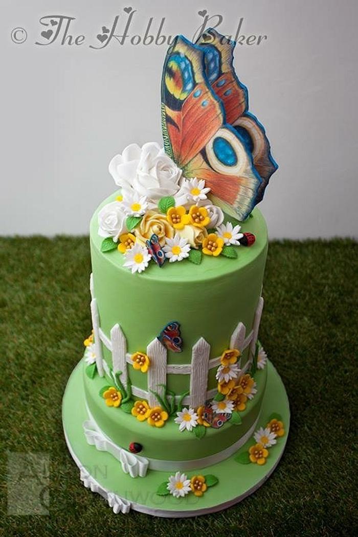 Butterfly love -Gardens of the world cake collaboration 