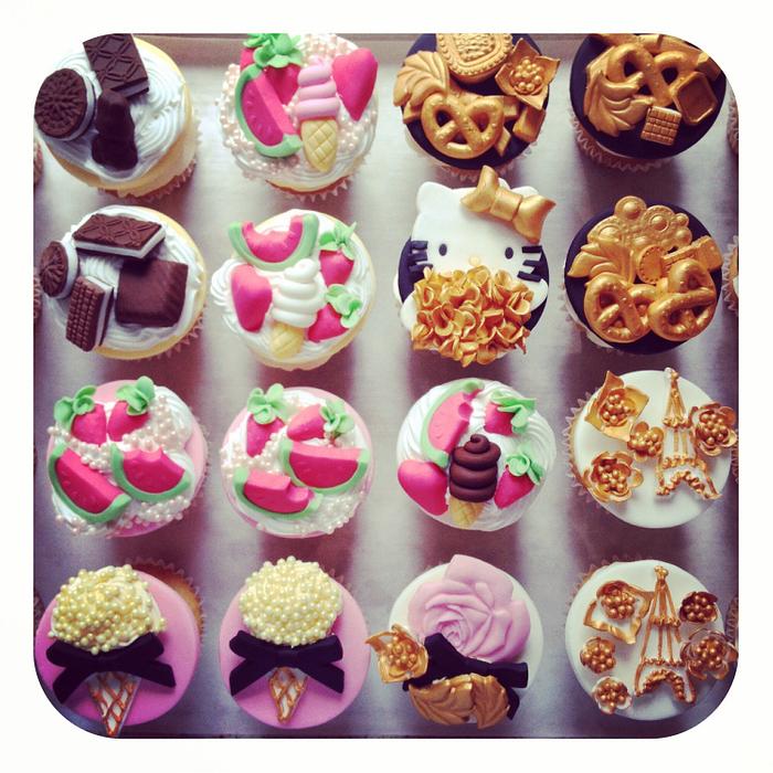 Bling Cupcakes & Toppers