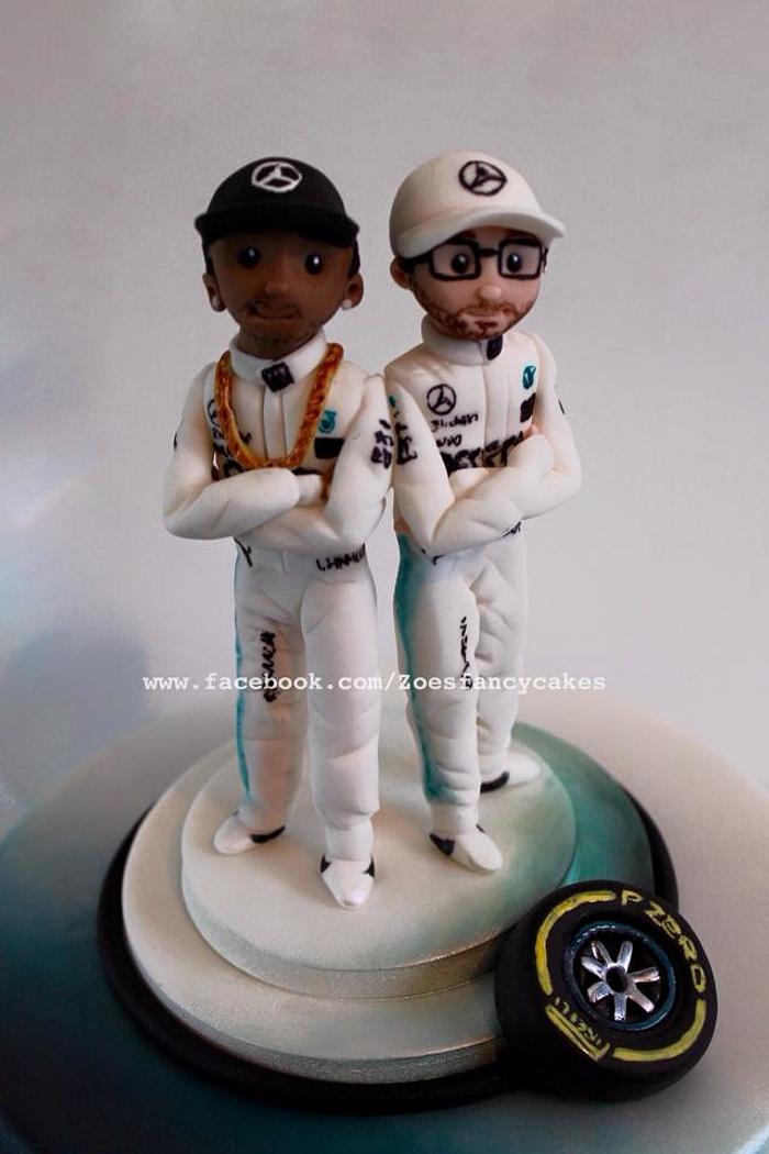 Lewis Hamilton Cake | Cool cake designs, Surprise cake, Race car cakes