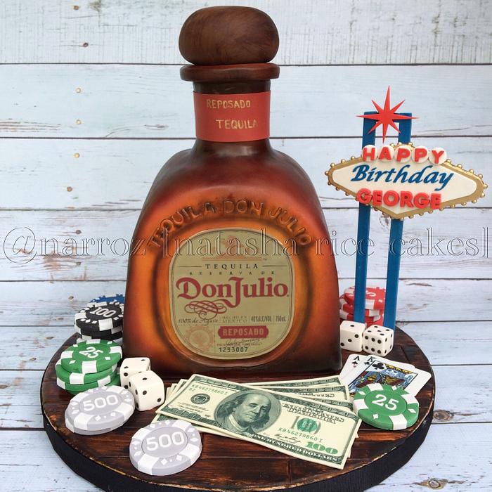 Tequila 21st birthday cake 