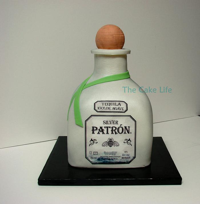 Patron bottle cake