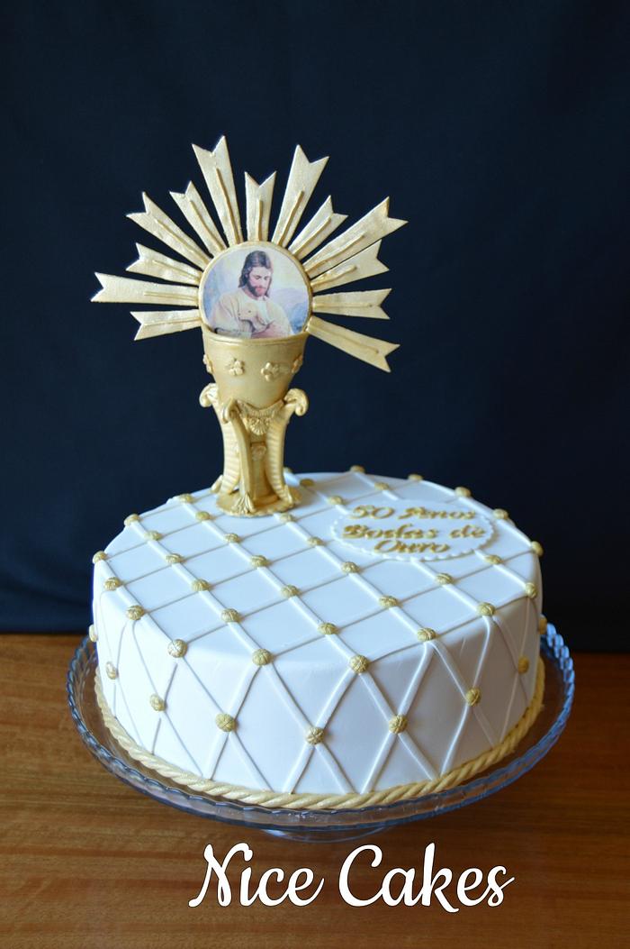 Priest anniversary cake