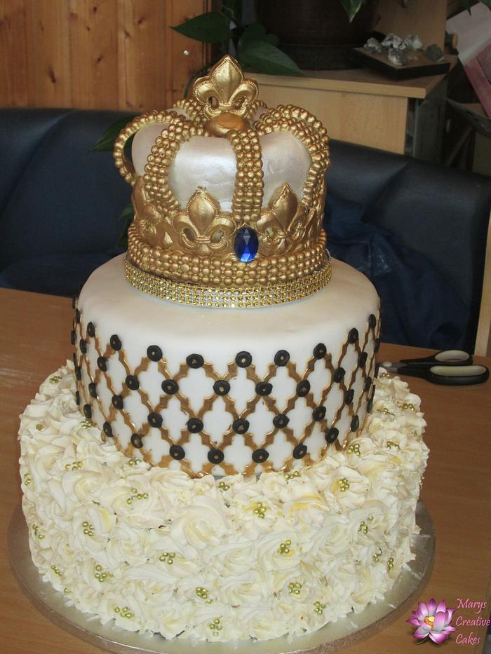 50th Birthday King's Crown cake