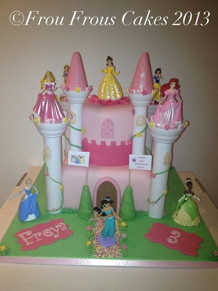 Princess Castle Cake for my little princess