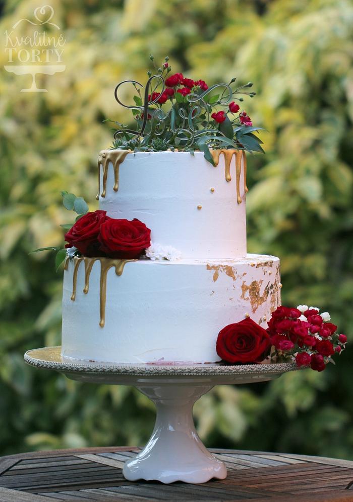 Luxury wedding cake : 
