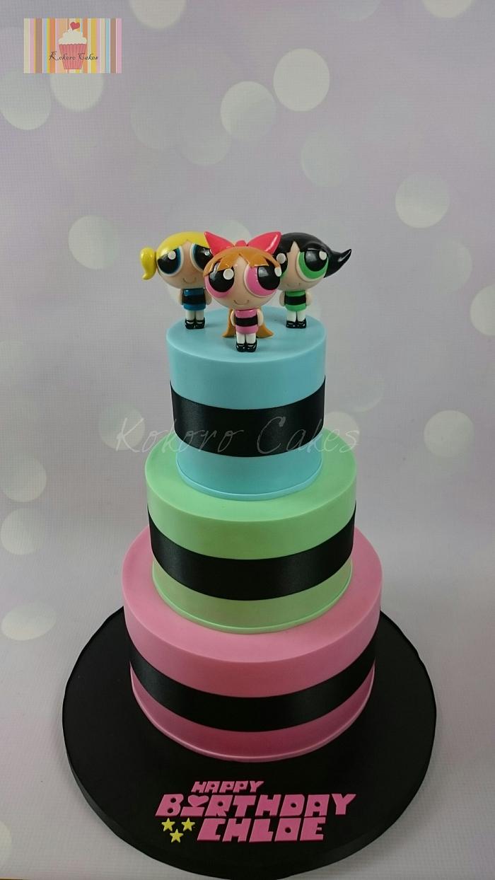 Powerpuff girls - Decorated Cake by Kokoro Cakes by Kyoko - CakesDecor