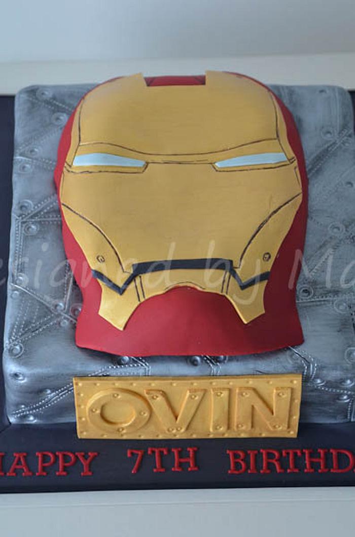 "Iron man" bithday cake