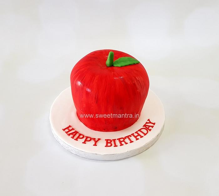 Apple fruit shape cake