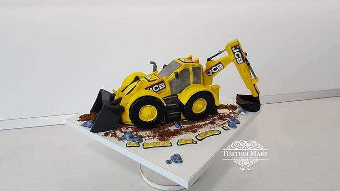 Bbc excavator cake.