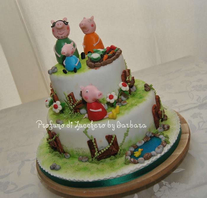 Peppa Pig and family...