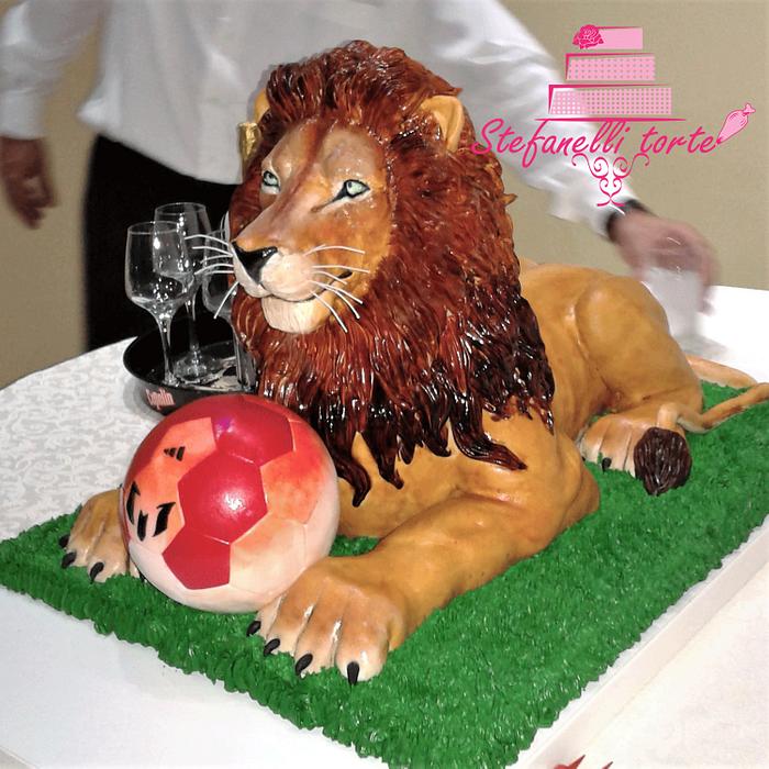 Lion cake 3d