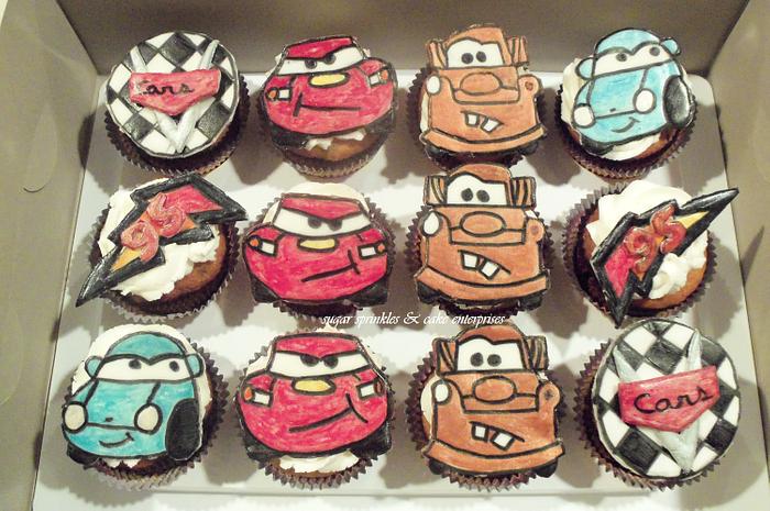 cars cupcakes