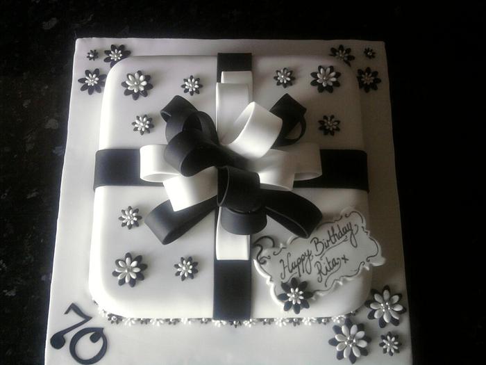 70th birthday cake