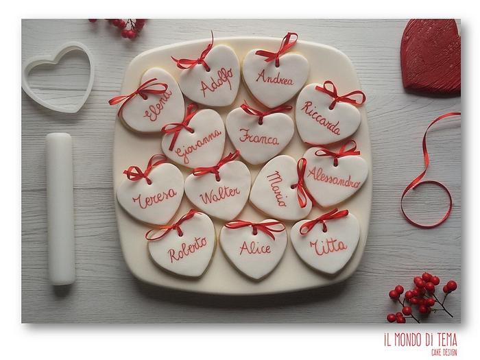 Place card cookies