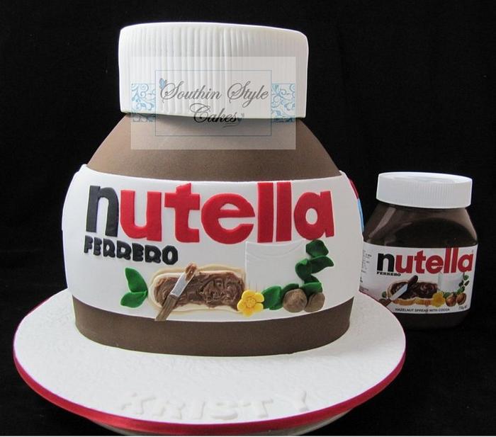 Nutella Jar Cake