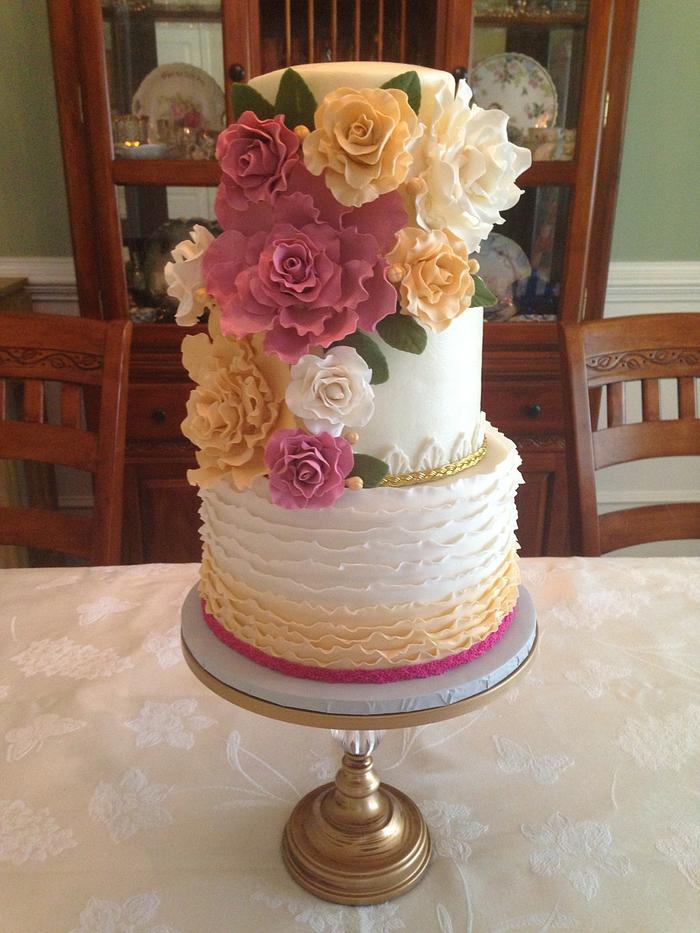 Allison's wedding shower cake