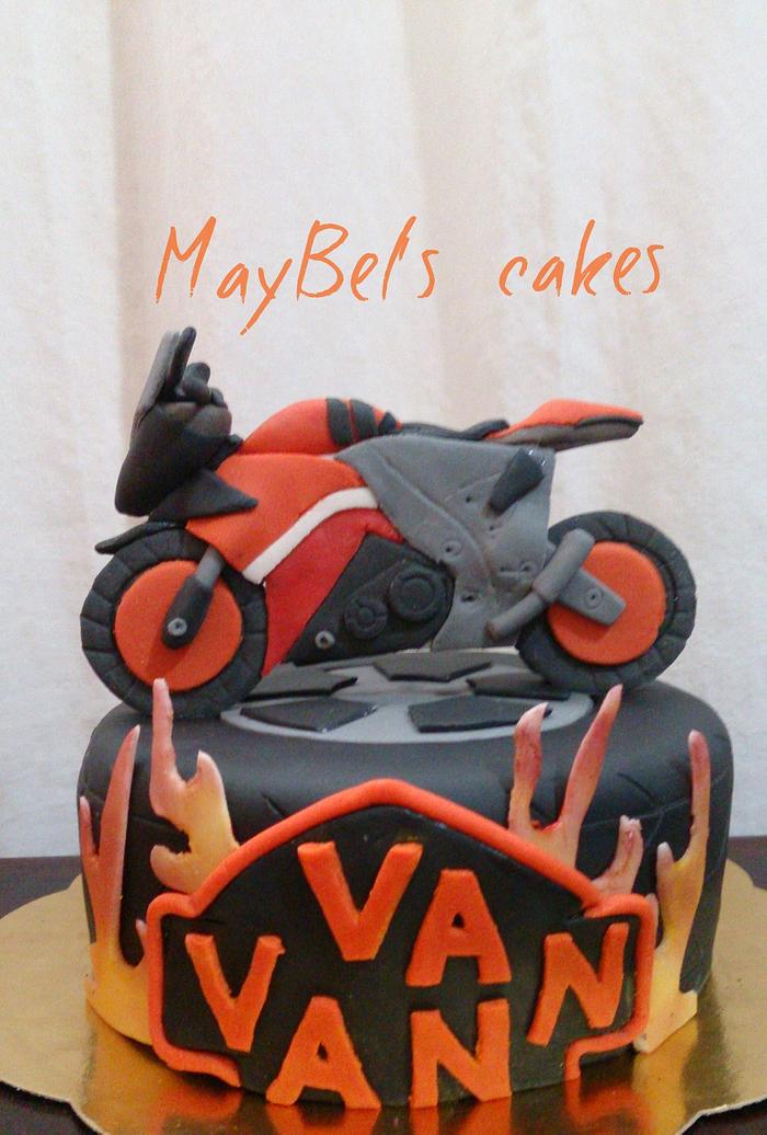 Motorcycle cake 