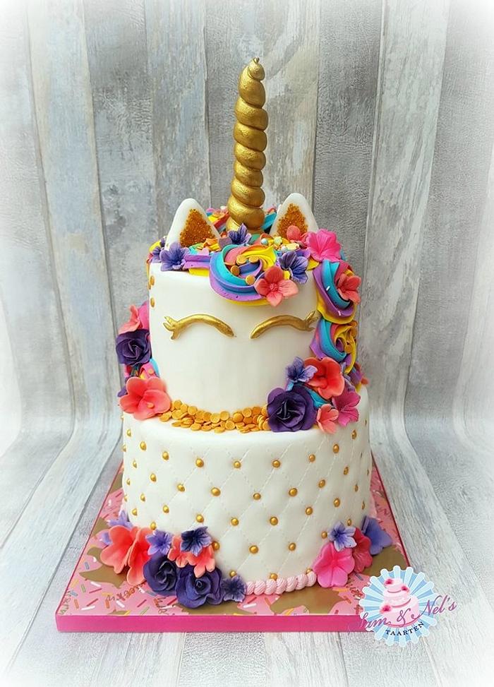 Rainbow Unicorn cake