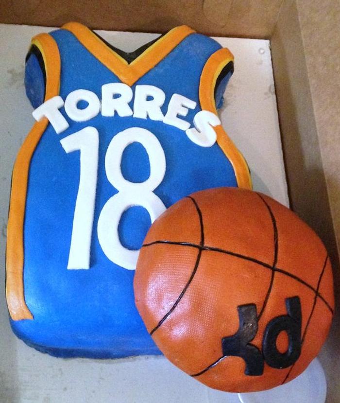 18th Birthday Basketball Cake