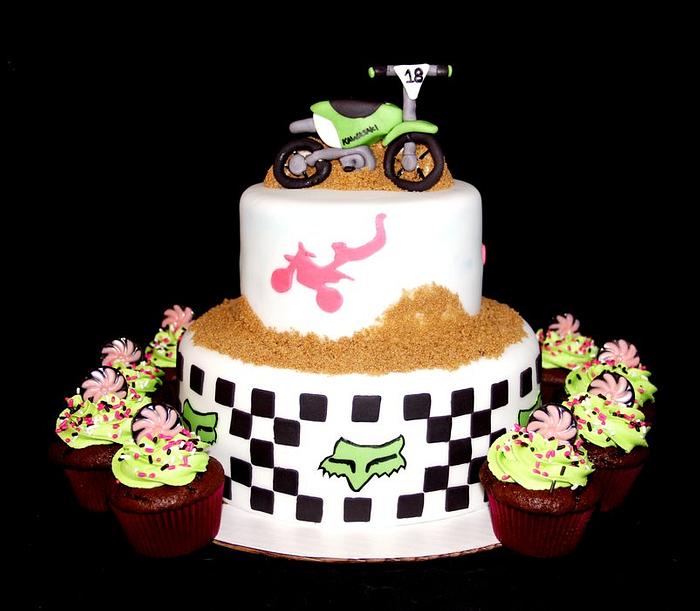 18th Birthday Dirtbike Cake