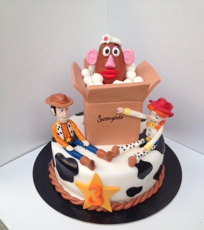 Toy Story Cake with Jessie and Woodie