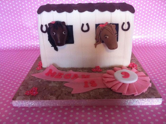 Horsey themed cake