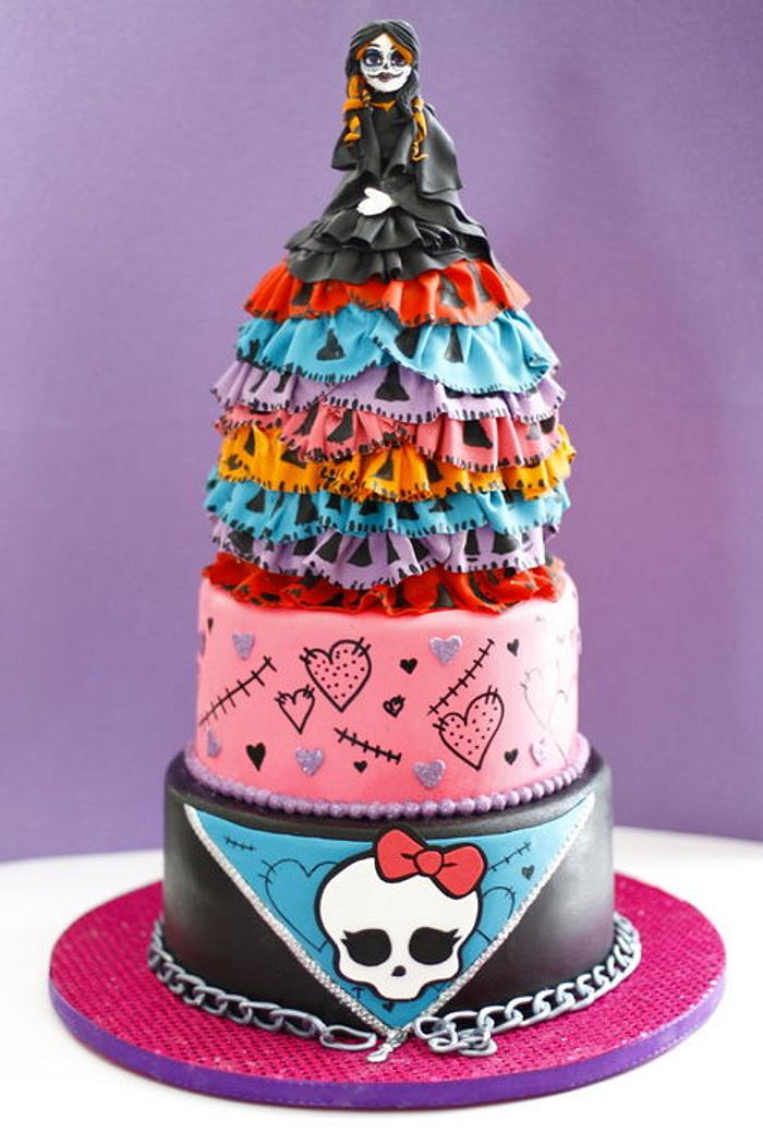 Monster High Skelita cake