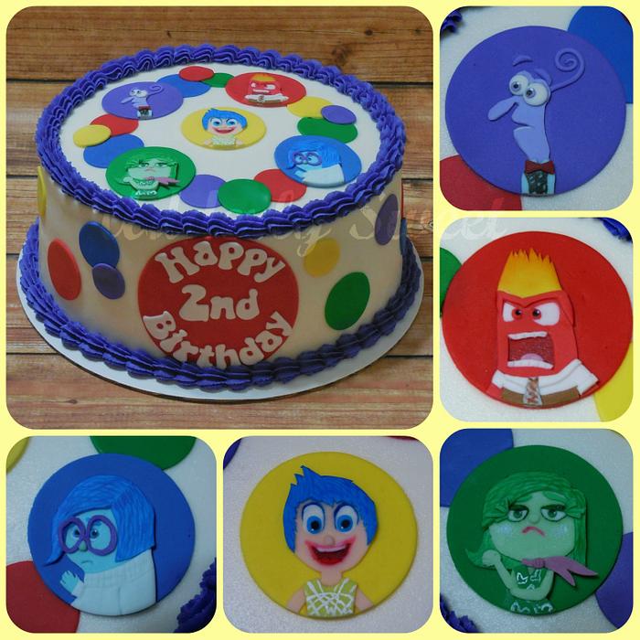 Inside Out Themed Cake