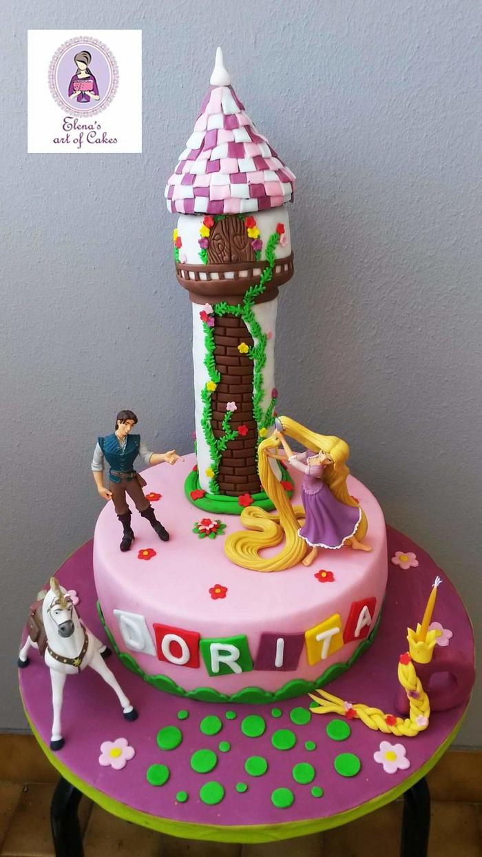 Tangled cake