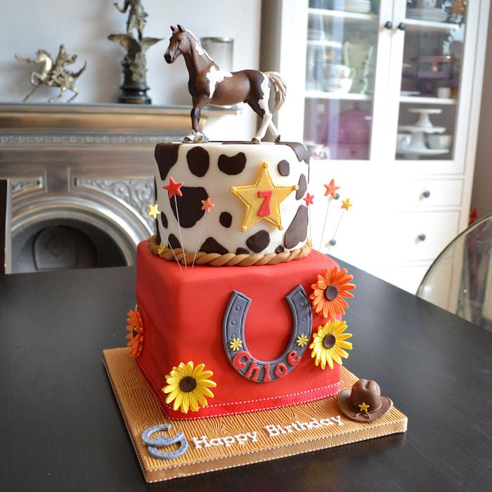 Cowgirl Horsing Riding Cake