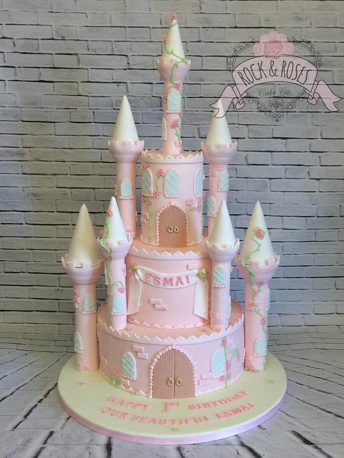 Princess 1st birthday castle 