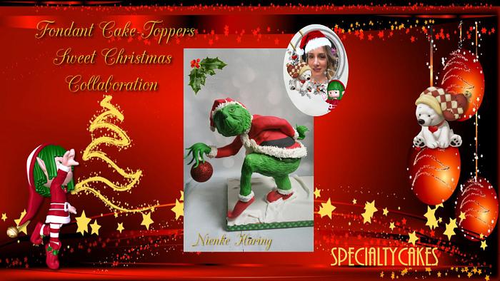 Fondant cake toppers sweet christmas collaboration The Grinch