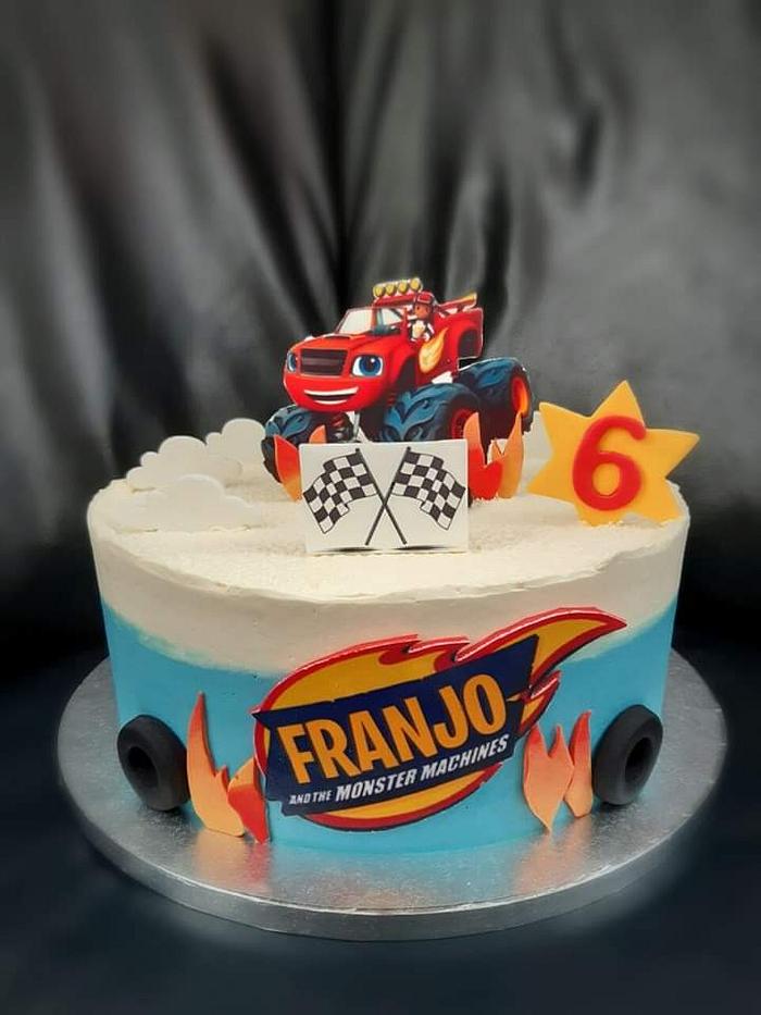 Blaze and the monster machines cake